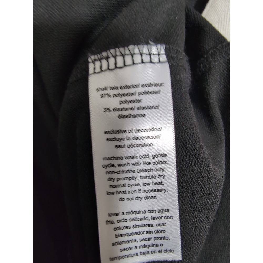 Nautica Tiered Dress Womens XXL Black White Sleeveless Beachy Office Casual - Picture 6 of 8